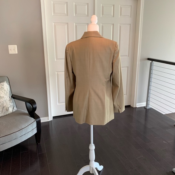 Barry Bricken 100% Wool Tan business suit jacket - Picture 4 of 6